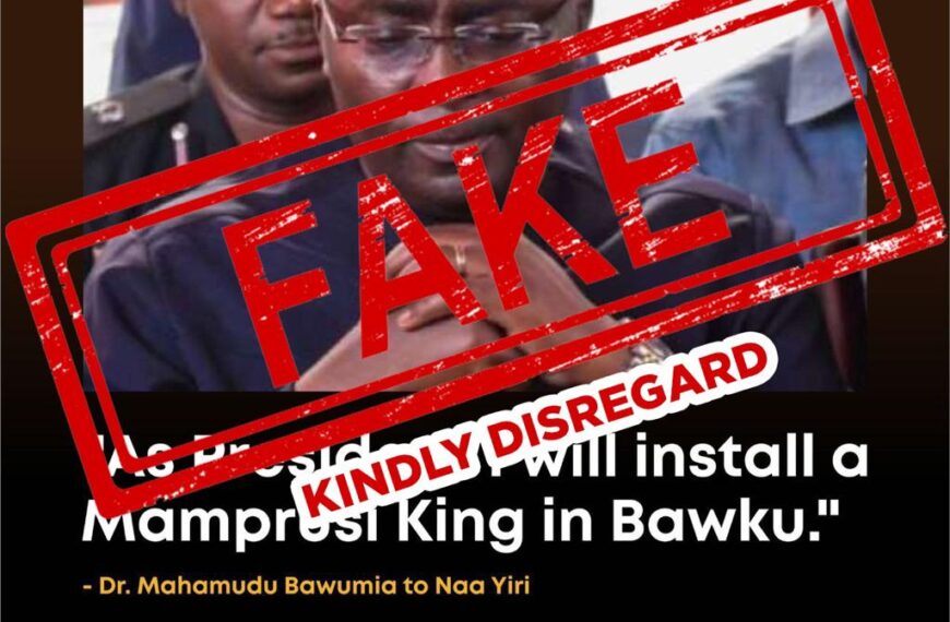 Bawumia never said he will install a Mamprusi as a King in Bawku